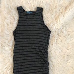 Shore ruched stripe dress